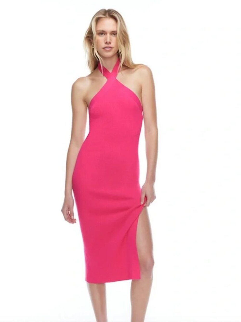 Cayenne Halter Midi Dress - Aritzia Wilfred XS